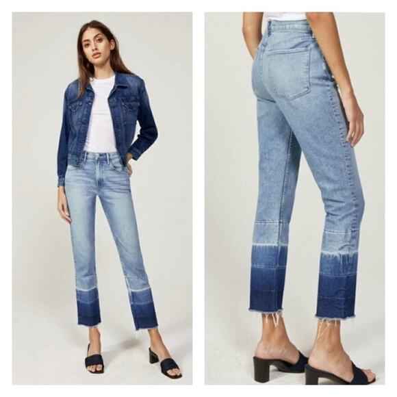 3X1 Spectrum High Waist Straight Leg Jeans 28 Blue - Picture 1 of 8